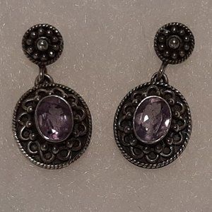 Artisans of Bali Amethyst Drop Earrings